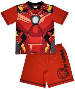 Marvel Ironman Avengers kurzer Pyjama mit leuchtender Front 5-6 Jahre von Marvel