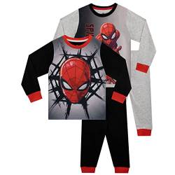 Marvel Jungen 2er-Pack Schlafanzug Spiderman Mehrfarbig 104 von Marvel