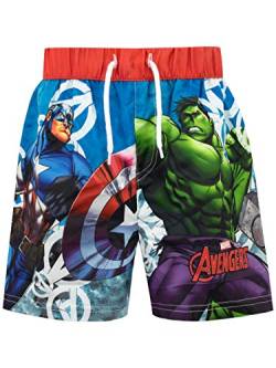 Marvel Jungen Avengers Badeshorts Mehrfarbig 134 von Marvel