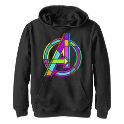 Marvel Jungen Avengers Classic Halftone Pop A Hoodie, Schwarz, S von Marvel