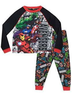 Marvel Jungen Avengers Schlafanzug Mehrfarbig 158 von Marvel