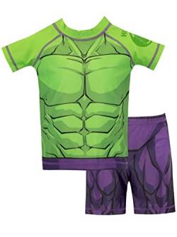 Marvel Jungen Der Unglaubliche Hulk Zweiteiliger Badeanzug Grün 116 von Marvel