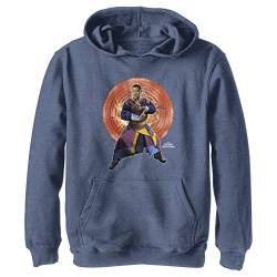 Marvel Jungen Doctor Strange im Multiversum des Wahnsinns Hoodie im Wong Hero Style, Heather Navy, L von Marvel