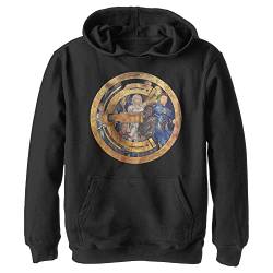 Marvel Jungen Eternals Badge Group Shot Hoodie, Schwarz, M von Marvel