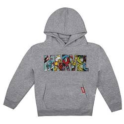 Marvel Jungen Logo Kapuzenpullover, Grau (Sports Grey), 7 Jahre von Marvel