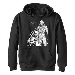 Marvel Jungen Mondritter Mk Line Art Duo Hoodie, Schwarz, XL von Marvel