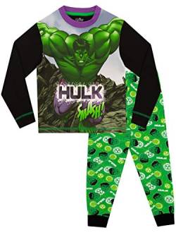 Marvel Jungen Schlafanzug The Incredible Hulk Mehfarbig 122 von Marvel