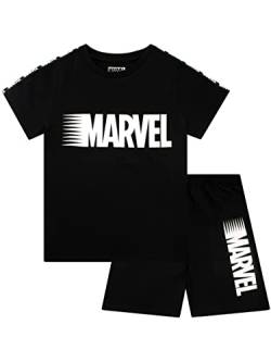 Marvel Jungen Schlafanzug kurz Schwarz 140 von Marvel