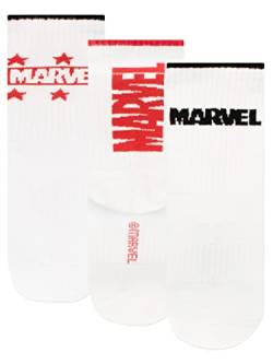 Marvel Jungen Socken im 3er Pack Mehrfarbig 32-36 von Marvel