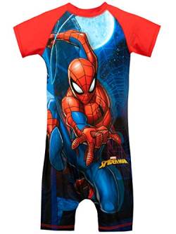 Marvel Jungen Spiderman Badeanzug Rot 92 von Marvel