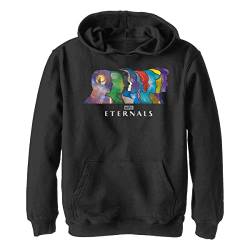 Marvel Jungen The Eternals Silhouette Heads Hoodie, Schwarz, 116cm(5-6) von Marvel