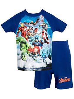 Marvel Jungen Zweiteiliger Badeanzug Avengers Blau 104 von Marvel