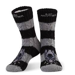 Marvel Kuschelsocken Herren Avengers Winter Socken Jungen Teenager Anti-Rutsch (Schwarz/Grau) von Marvel