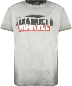 Marvel Logo Graffiti Männer T-Shirt hellgrau XL 100% Baumwolle Fan-Merch, Filme von Marvel