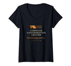 Marvel Loki Season 2 TVA Coercive Conversation Center Logo T-Shirt mit V-Ausschnitt von Marvel
