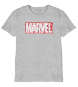 Marvel Mädchen Gimarcots182 T-Shirt, grau meliert, 8 Jahre von Marvel