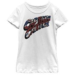 Marvel Mädchen Was Wäre Wenn Carter Logo T-shirt, Weiß, XS von Marvel