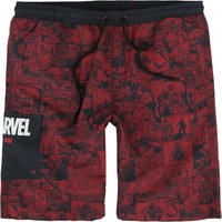 Marvel - Marvel Badeshort - Comic - S bis XXL - für Männer - Größe L - dunkelrot  - EMP exklusives Merchandise! von Marvel