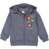 Marvel - Marvel Kinder-Kapuzenjacke für Kinder - Superheroes - für Mädchen & Jungen - blaugrau  - EMP exklusives Merchandise! von Marvel