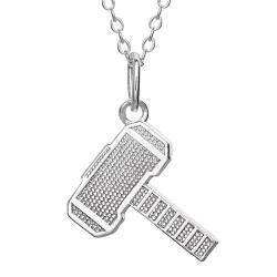 Marvel Offically Licensed Jewelry for Women Thor Jewelry for Women, Sterling Silver Thor’s Hammer Pendant, 18” Chain von Marvel
