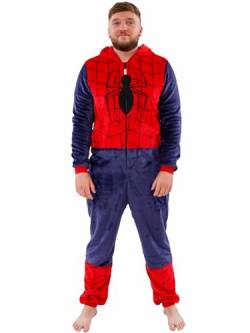 Marvel Onesies für Herren | Herren Spiderman Onesie | Spiderman Kostüm Erwachsene | Offizielles Spiderman Merchandise | X-Large von Marvel