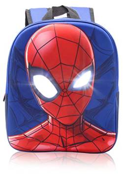 Marvel Rucksack Spiderman, Schulranzen für Jungen, Kindergarten, CP, Grundschule, Blau, Einheitsgröße, Blau, Einheitsgröße, blau, one size, Einzigartig von Marvel