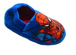 Marvel Spider-Man Jungen- oder Mädchen-Spiderman-Hausschuhe, Blau/Rot, Größe 2 UK, 34 EU von Marvel