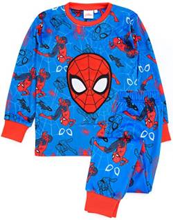 Marvel Spider-Man Pyjamas Jungen Kinder Super Soft Fleece T-Shirt Bottoms PJs von Marvel