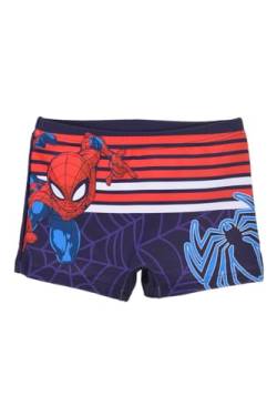 Marvel Spiderman Badeshorts für Jungen, Badeanzug im Spider-Man Design, Badeboxershorts für Jungen, Größe 3 Jahre, Blau von Marvel