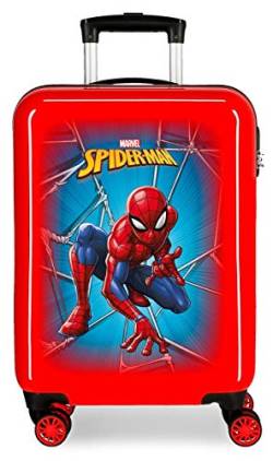 Marvel Spiderman Black Kabinenkoffer Rot 37x55x20 cms Hartschalen ABS Kombinationsschloss 34L 2,6Kgs 4 Doppelräder Handgepäck von Marvel