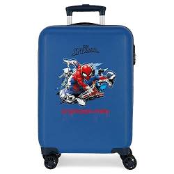 Marvel Spiderman Geo Kabinenkoffer Blau 37x55x20 cms Hartschalen ABS Kombinationsschloss 34L 2,6Kgs 4 Doppelräder Handgepäck von Marvel
