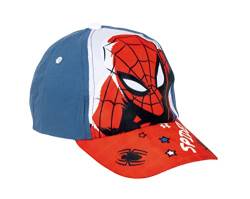 Marvel Spiderman Hut für Jungen, Baseball Kappe, Spidey-Design, Kinder-Sommermütze, Geschenk für Jungen, Verstellbare Hut | Blau von Marvel