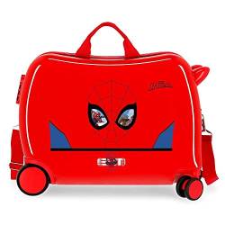 Marvel Spiderman Protector Kinderkoffer Rot 50 x 39 x 20 cm Starres ABS Seitliches Zahlenschloss 34 L 1,8 kg 4 Rollen Handgepäck von Marvel