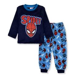 Marvel Spiderman Schlafanzug für Kinder, Fleece, Winter, 6266, marineblau, 3 Jahre von Marvel