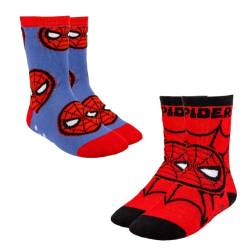 Marvel Spiderman Socken für Jungen, Rutschfeste Socken, Geschenk für Jungen und Teenager, Größe EU 31/34 von Marvel