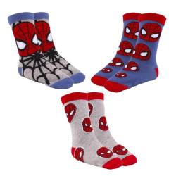 Marvel Spiderman Socken für Jungen, Spiderman Design, Geschenk für Jungen und Teenager, Größe EU 23/26 von Marvel