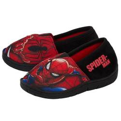 Marvel Spiderman Synthetische Hausschuhe mit Aufsteckverschluss und Blitzlichtern für Unisex-Kinder 10 UK Rot von Marvel