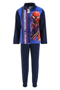Marvel Spiderman Trainingsanzug für Jungen, Spiderman 2-Teiliges Set für Jungen, Blauer Sportanzug, Sweatshirt und Hose, Geschenk für Jungen | Größe 4 Jahre - Blau von Marvel
