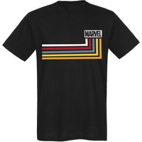 Marvel Stripes Herren T-Shirt dunkelblau von Marvel