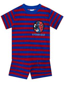 Marvel T-Shirt und Shorts Set | Spiderman Tshirt Kinder | Sommer Bekleidungssets für Jungen Mehrfarbig 104 von Marvel