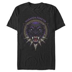 Marvel Unisex Avengers Classic-Panther Files Organic Short Sleeve T-Shirt, Black, L von Marvel