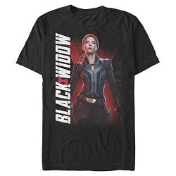 Marvel Unisex Black Widow Epic Widow Organic Short Sleeve T-shirt, Schwarz, S von Marvel