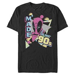 Marvel Unisex Deadpool-Nineties Created Organic Short Sleeve T-Shirt, Black, XL von Marvel