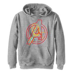 Marvel Unisex Kinder Ironman Avengers Hoodie, Sportlich Heather, S von Marvel