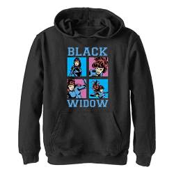 Marvel Unisex Kinder Pop Widow Hoodie, Schwarz, S von Marvel