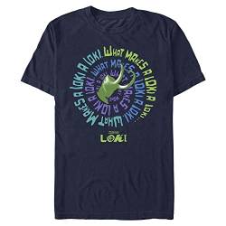 Marvel Unisex Loki-So Many Times Organic Short Sleeve T-Shirt, Navy Blue, XL von Marvel