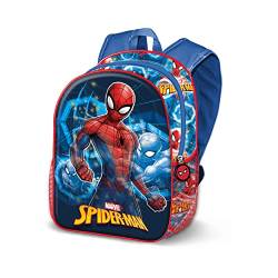 Spiderman Powerful-Basic Rucksack, Blau von Marvel