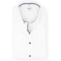 MARVELIS Kurzarmhemd Kurzarmhemd - Modern Fit - Einfarbig - Weiß von Marvelis