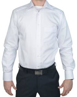 MARVELIS Modern Fit Hemd Langarm mit Brusttasche Popeline, Gr.38 Farbe: Weiß von Marvelis