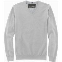 MARVELIS V-Ausschnitt-Pullover Pullover - Casual Fit - V-Ausschnitt - Einfarbig - Grau (1-tlg) von Marvelis